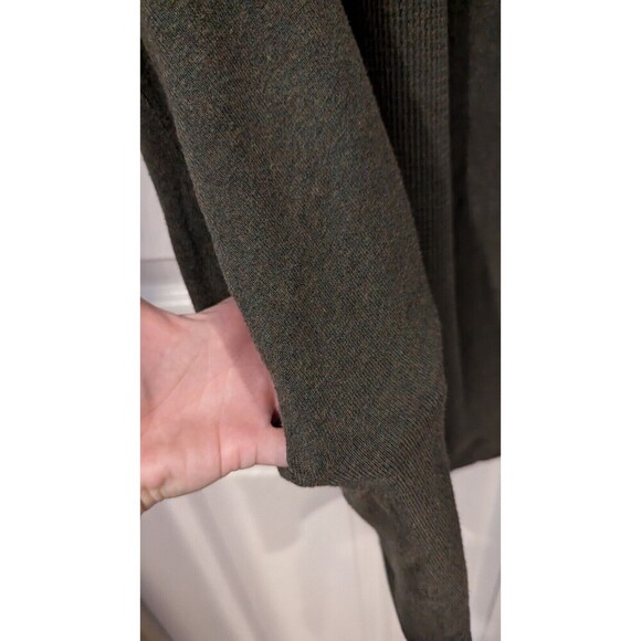 Eileen Fisher open front cardigan sz s olive green Casual Career Office Spring - Picture 4 of 5